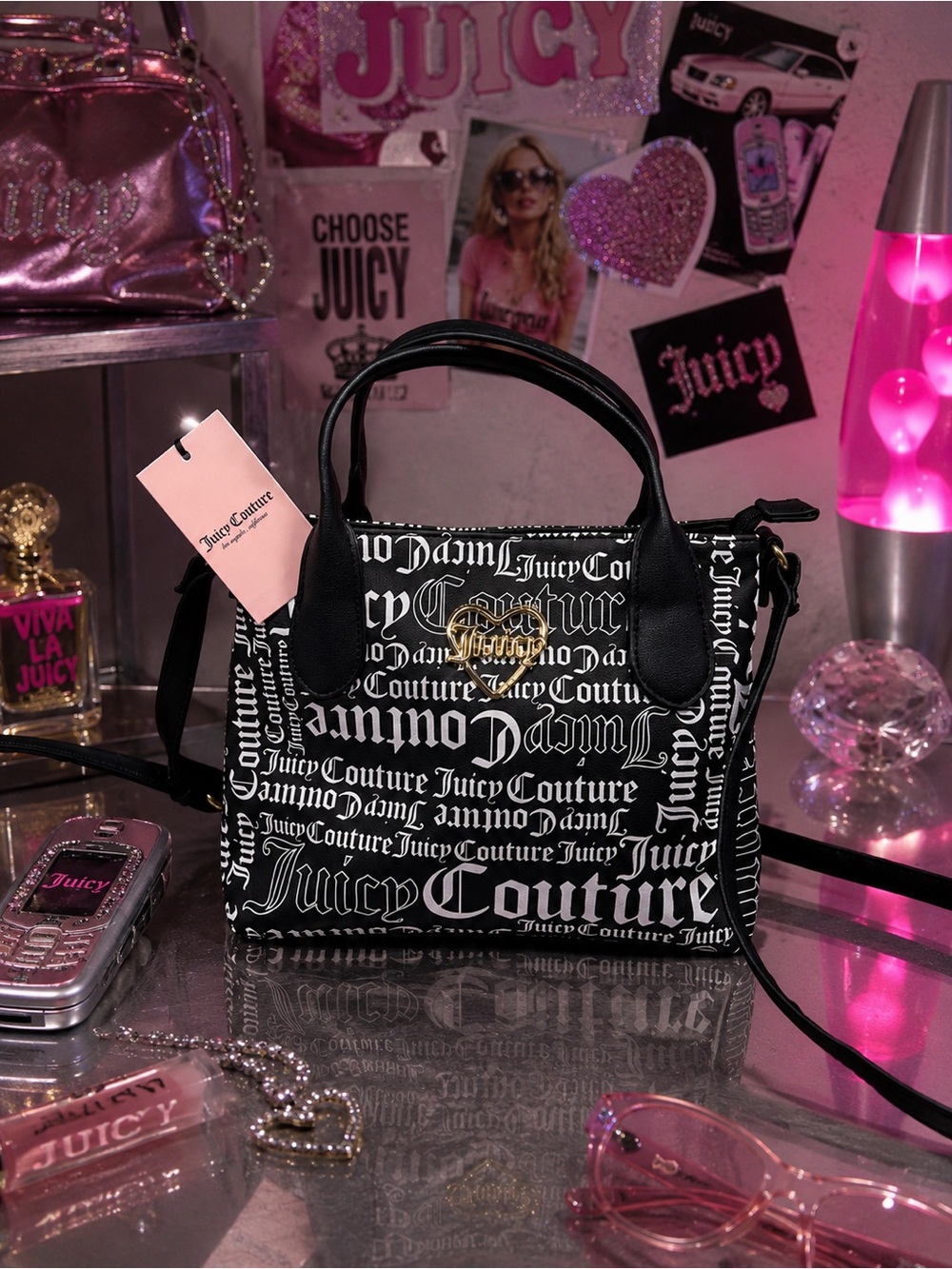 Juicy couture mini tote crossbody purse